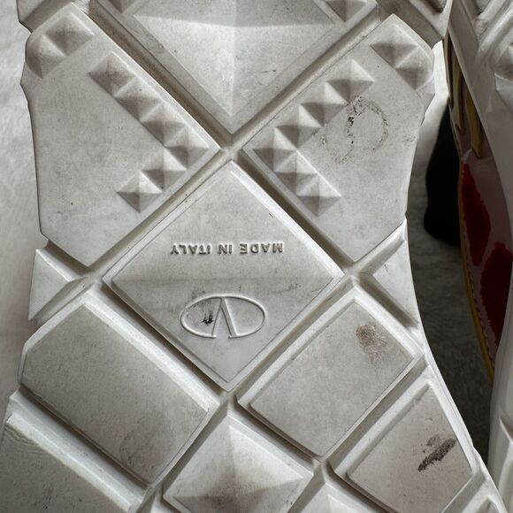 Valentino Garavani Rockstud Shoes Cut Out Sock Sneakers Colorful Artsy Size 35.5 - Picture 11 of 11